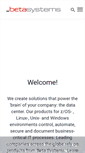 Mobile Screenshot of betasystems-dci.com
